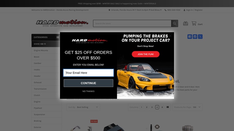 06 honda civic si aftermarket parts