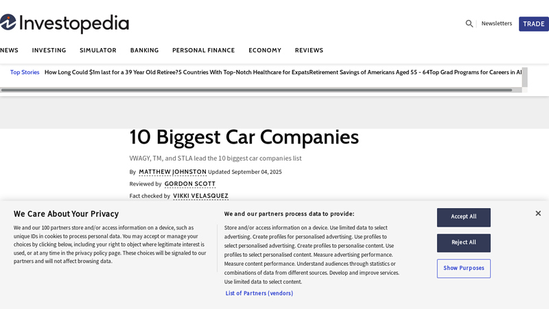 10 Biggest Car Companies car t parts