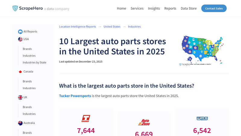 10 Largest auto parts stores in the United States in 2025 0reilly auto parts near me