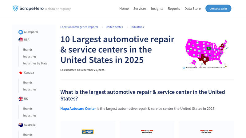 10 Largest automotive repair & service centers in the United States ... Auto Parts walmart auto parts near me