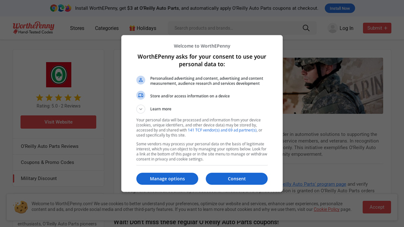 10% Off O'Reilly Auto Parts Military & Veteran Discounts oreillys auto parts military discount