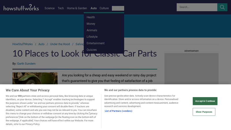 10 Places to Look for Classic Car Parts - Auto auto parts swap meet near me