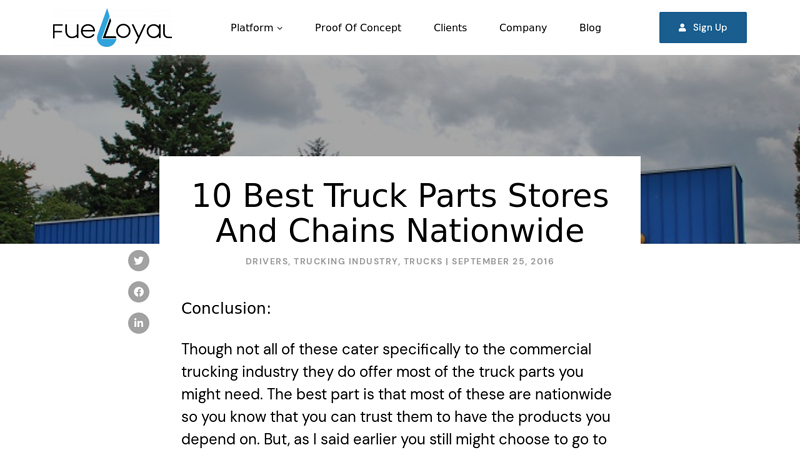 10 Truck Parts Stores And Chains Nationwide truck parts accessories near me