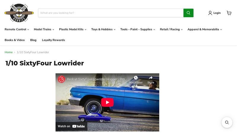 1/10 SixtyFour Lowrider lowrider model car parts