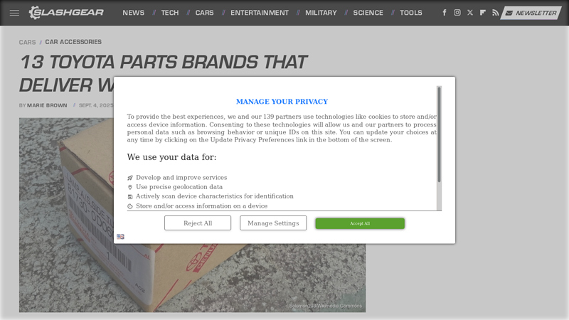 13 Toyota Parts Brands That Deliver Without The OEM Price Tag toyota corola parts