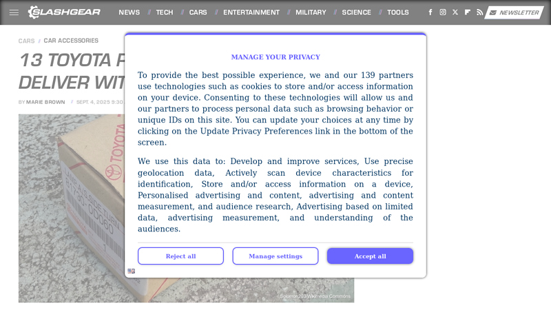 13 Toyota Parts Brands That Deliver Without The OEM Price Tag toyota parta