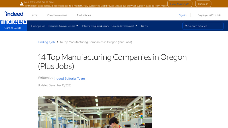 14 Top Manufacturing Companies in Oregon (Plus Jobs) auto parts roseburg oregon
