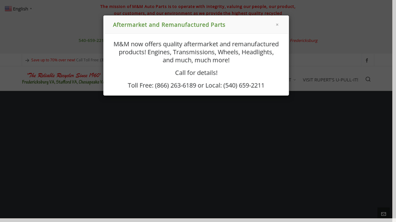  fredericksburg used auto parts