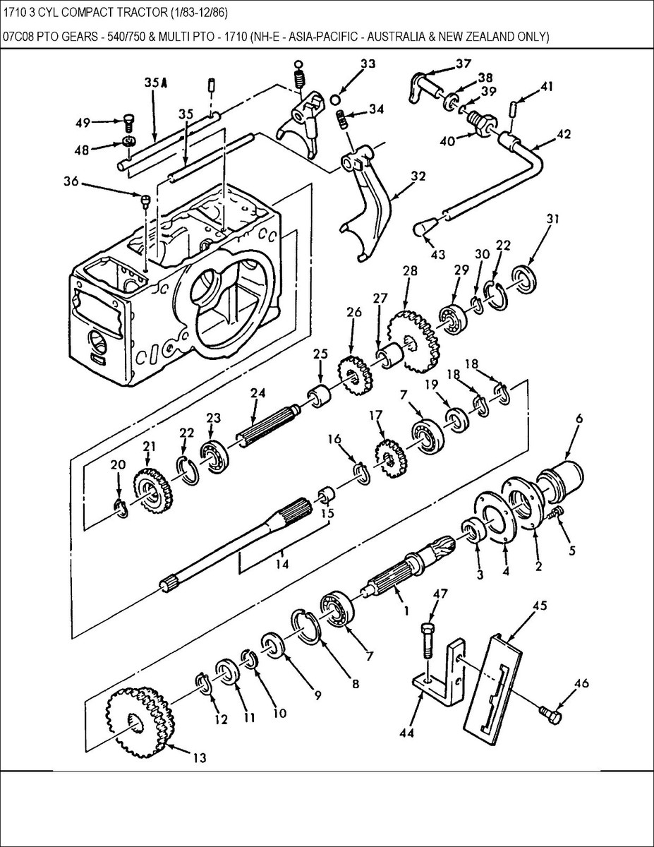 1710 Ford Tractor Parts guide