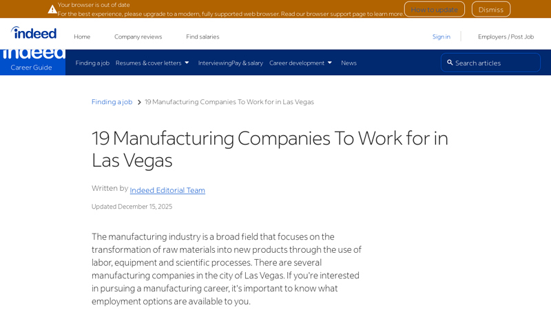 19 Manufacturing Companies To Work for in Las Vegas auto parts las vegas nevada