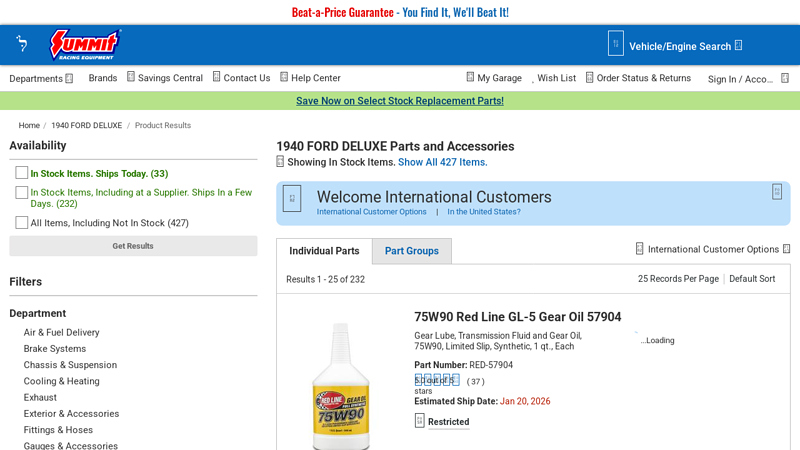 1940 FORD DELUXE Parts and Accessories 40 ford coupe parts