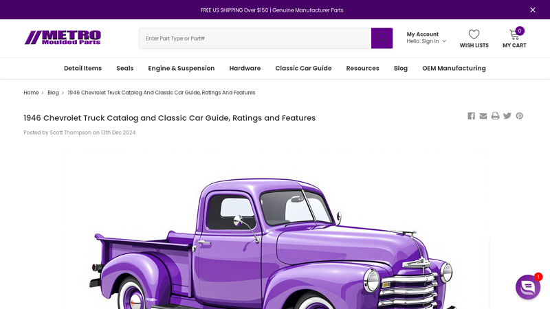 1946 Chevrolet Truck Catalog and Classic Car Guide, Ratings and ... 1946 chevy truck parts