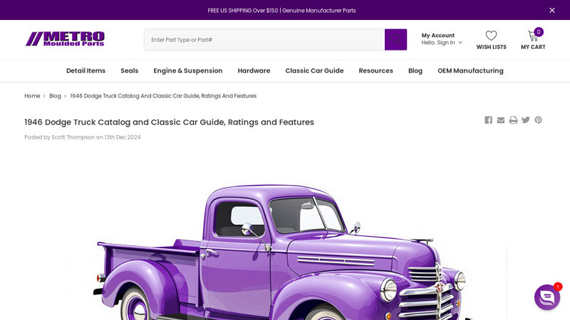 1946 Dodge Truck Catalog and Classic Car Guide, Ratings and ... 1946 dodge truck parts