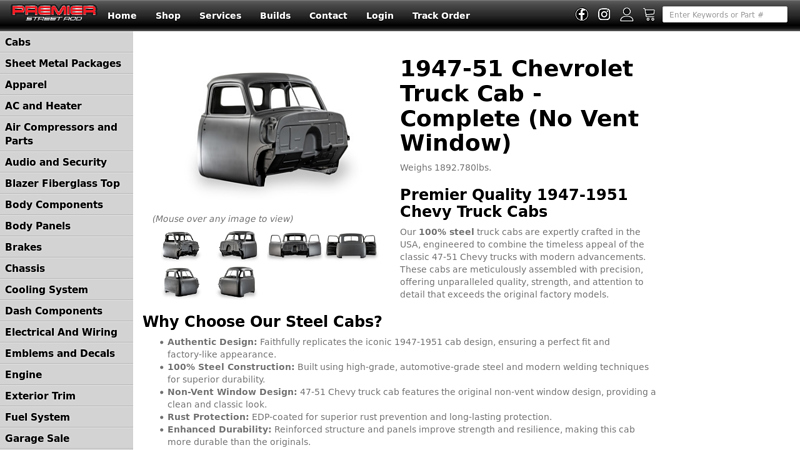 1947 51 chevrolet truck parts
