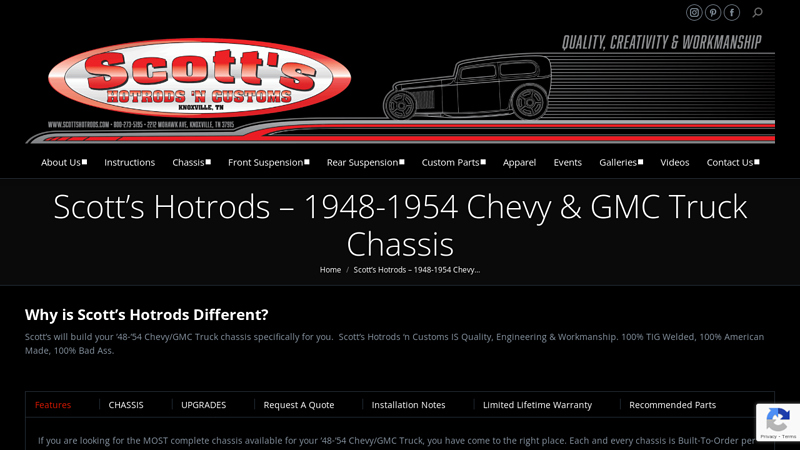 1948 54 chevy truck parts