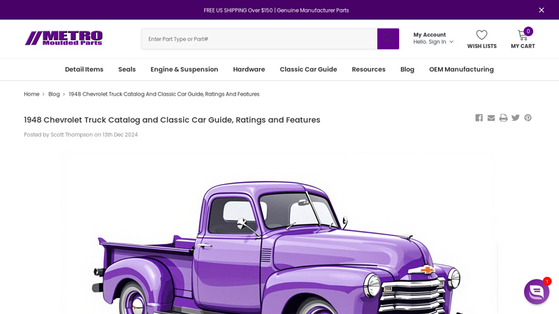 1948 Chevrolet Truck Catalog and Classic Car Guide, Ratings and ... 1948 chevy truck parts