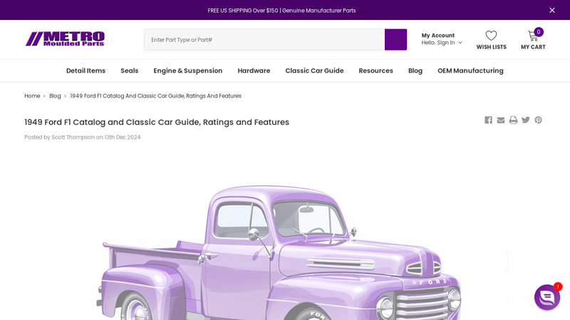 1949 Ford F1 Catalog and Classic Car Guide, Ratings and Features 1949 ford f1 truck parts