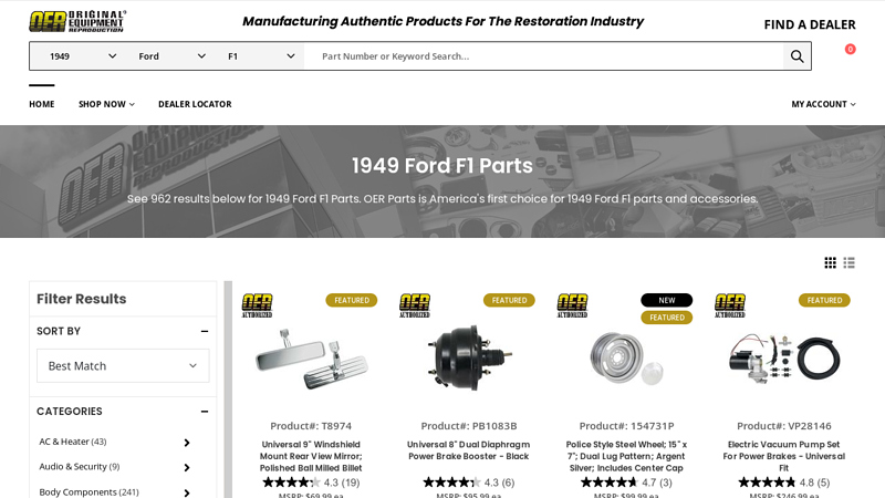 1949 Ford F1 Parts 1949 ford f1 parts