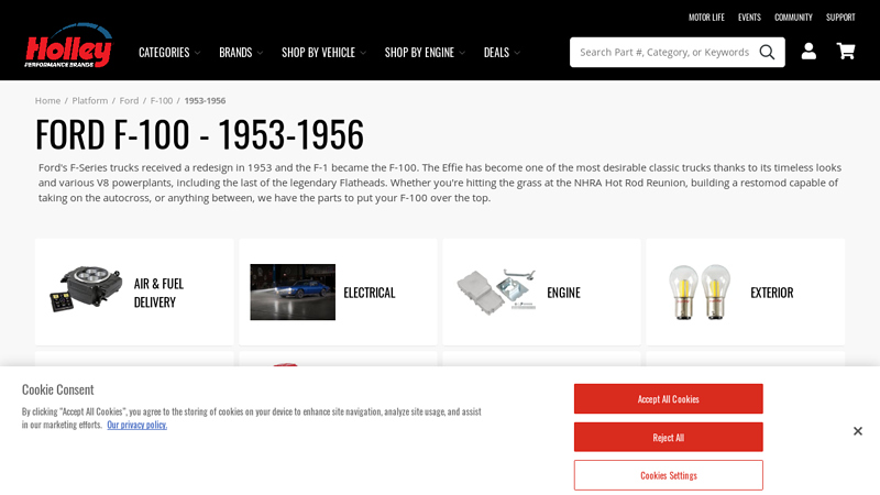 1953 56 ford f100 parts