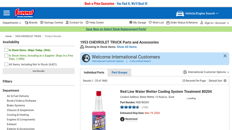 1953 CHEVROLET TRUCK Parts and Accessories 1953 chevy truck parts