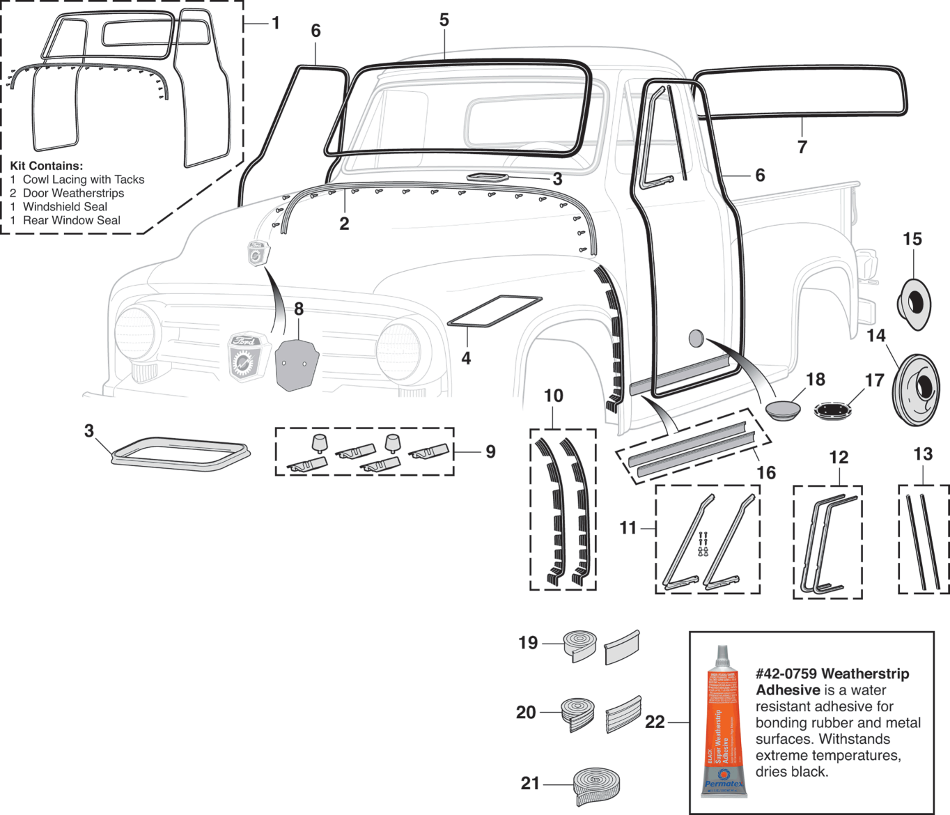 1953 Ford F100 Parts guide