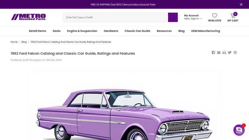 1962 Ford Falcon Catalog and Classic Car Guide, Ratings and ... 1962 ford falcon parts