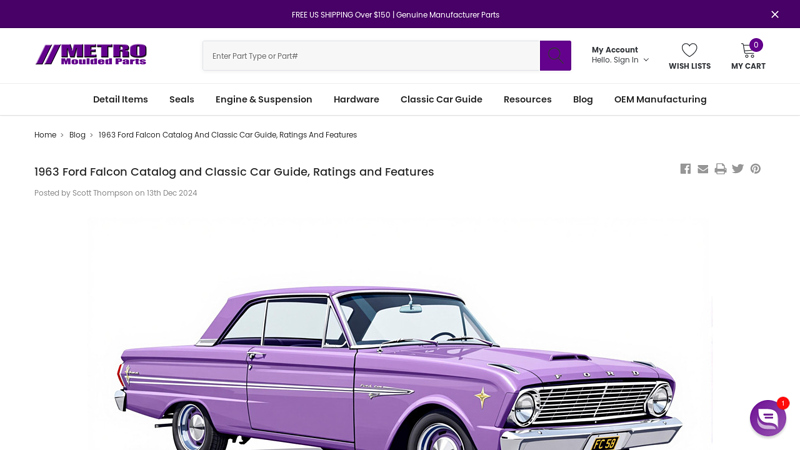 1963 Ford Falcon Catalog and Classic Car Guide, Ratings and ... 1963 ford falcon parts