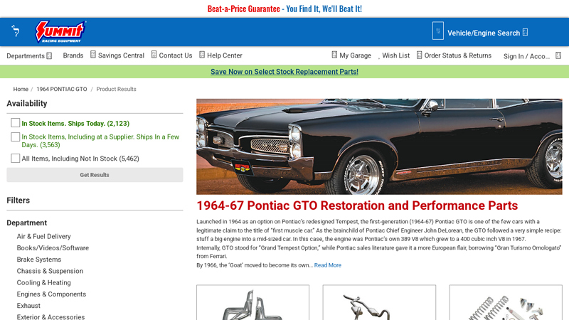 1964 1967 gto parts car