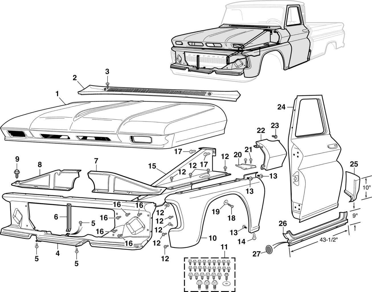 1964 Chevrolet Truck Parts guide