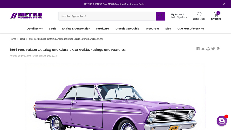 1964 Ford Falcon Catalog and Classic Car Guide, Ratings and ... 1964 ford falcon parts