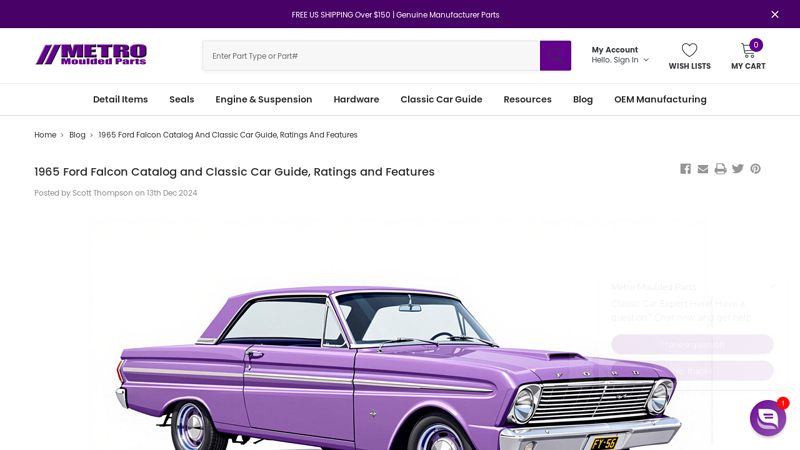 1965 Ford Falcon Catalog and Classic Car Guide, Ratings and ... 1965 ford falcon parts