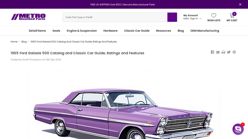 1965 Ford Galaxie 500 Catalog and Classic Car Guide, Ratings and ... 65 ford galaxie 500 parts