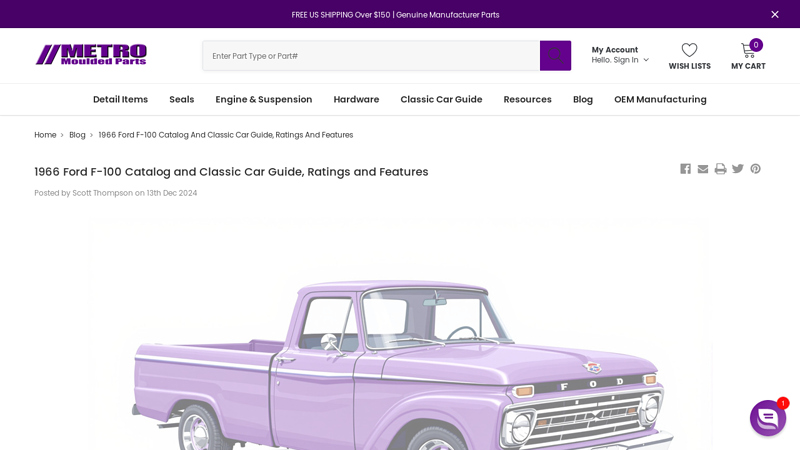 1966 Ford F 1966 ford f100 truck parts