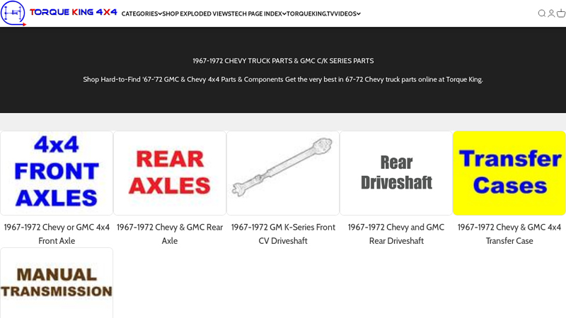 1967 67-72 chevy truck parts catalog