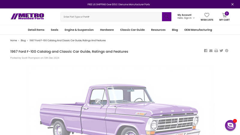 1967 Ford F 67 ford f100 parts