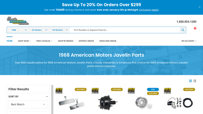 1968 American Motors Javelin Parts american motors javelin parts