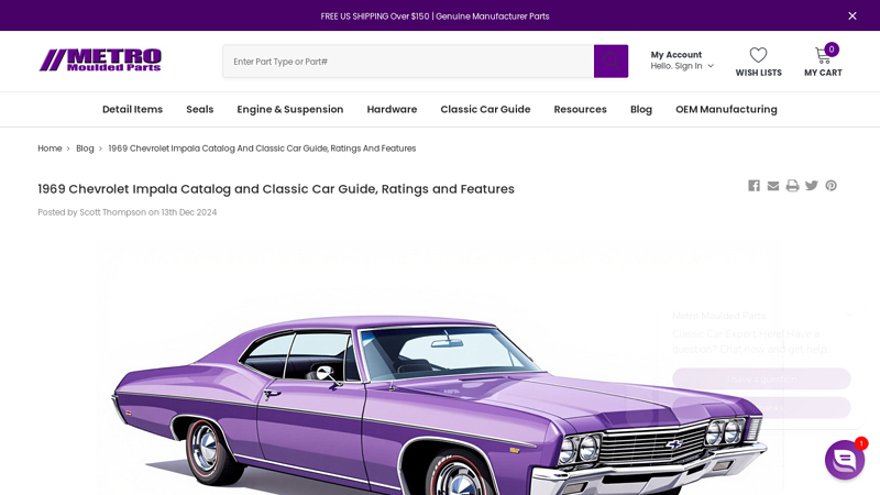 1969 Chevrolet Impala Catalog and Classic Car Guide, Ratings and ... 1969 impala parts car