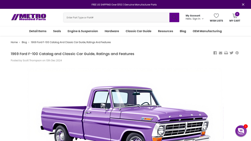 1969 Ford F 69 ford f100 parts