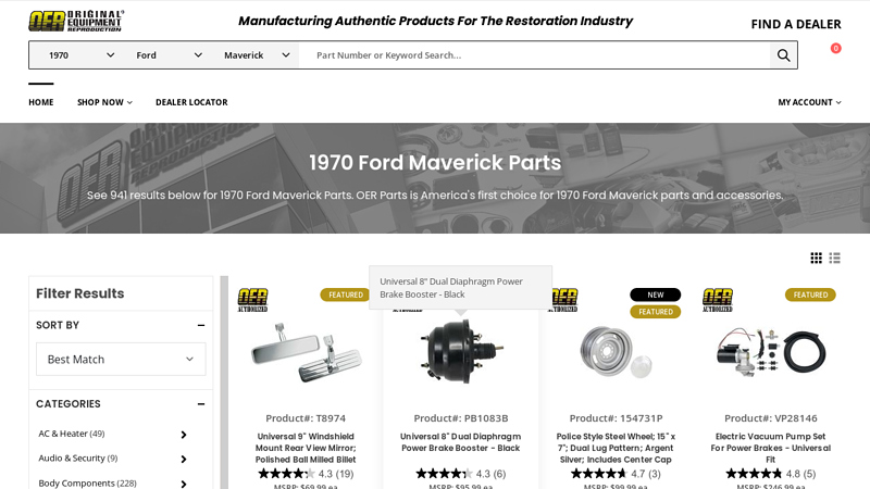 1970 Ford Maverick Parts 1970 ford maverick parts