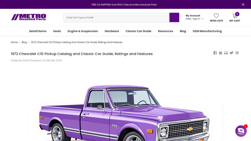 1972 Chevrolet C10 Pickup Catalog and Classic Car Guide, Ratings ... 1972 chevrolet truck parts