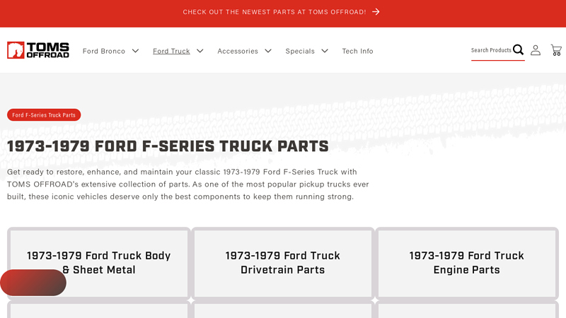 1973 1979 ford truck restoration parts