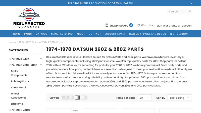 1974 datsun 280z parts car