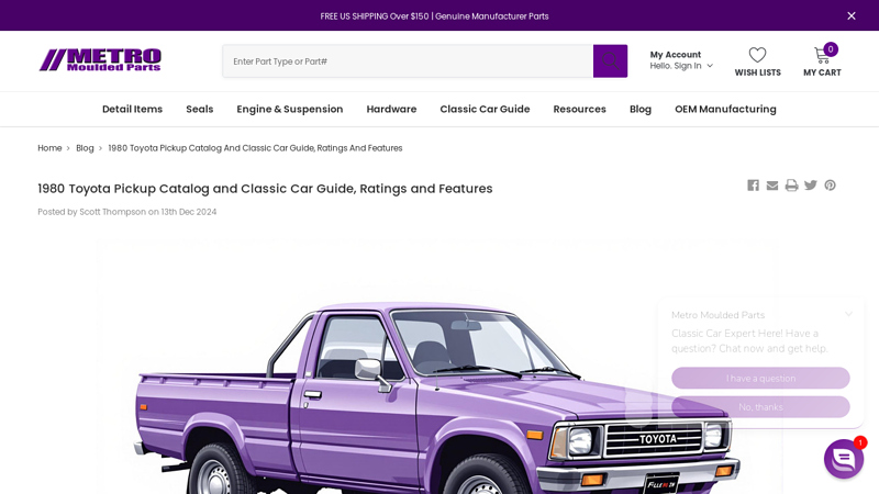 1980 Toyota Pickup Catalog and Classic Car Guide, Ratings and ... 1980 toyota truck parts