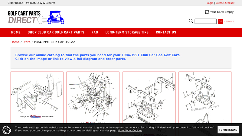 1984 club car pioneer 1200 parts diagram