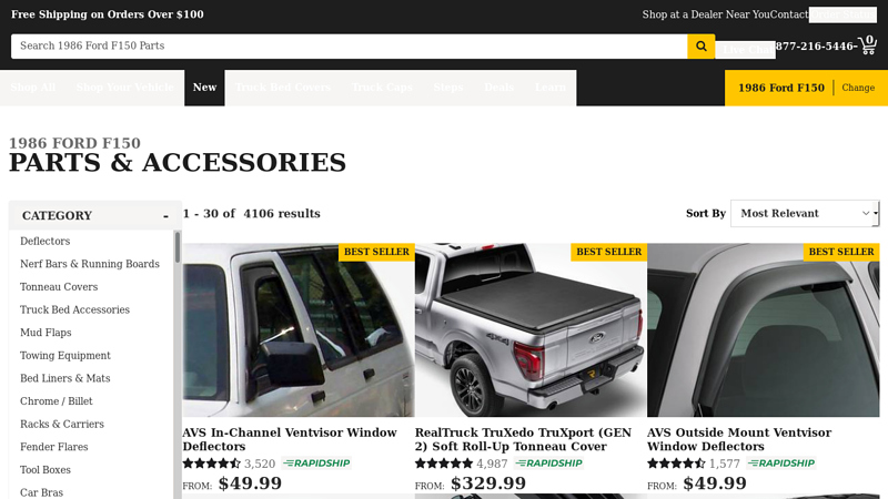 1986 Ford F150 Parts & Accessories 1986 ford f150 parts