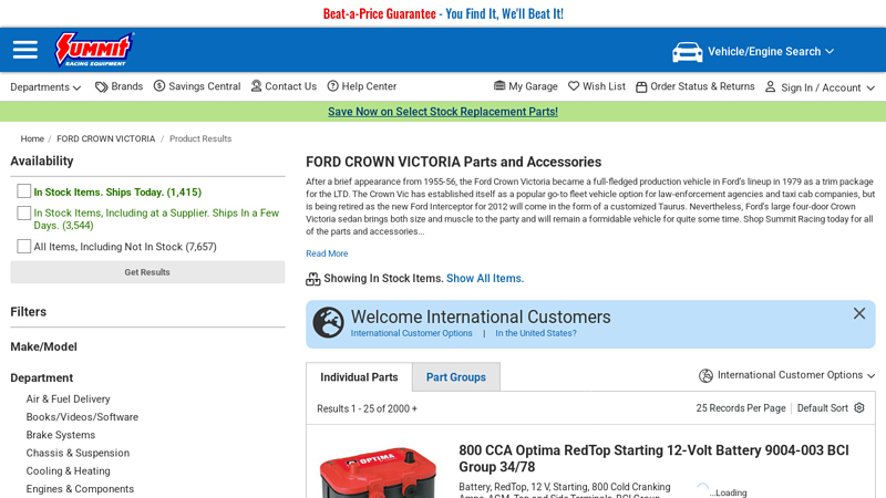 1992 crown victoria car parts