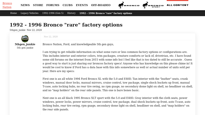 1992 95 ford bronco parts