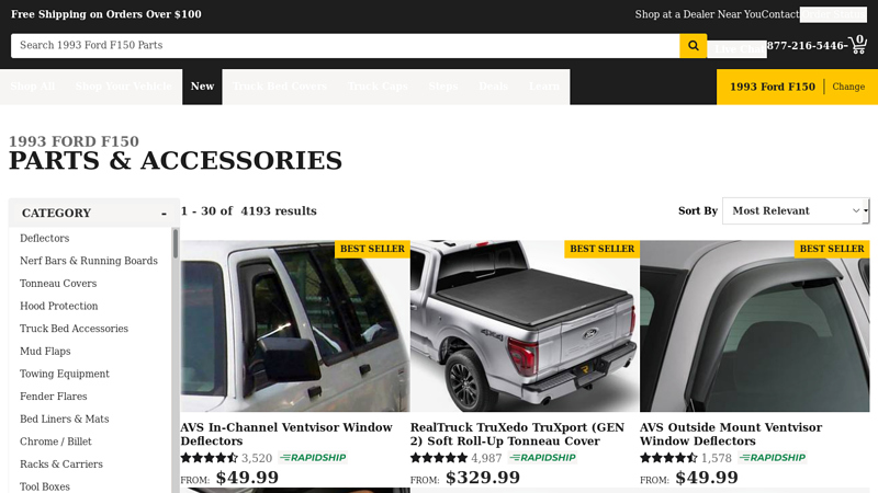 1993 Ford F150 Parts & Accessories 93 ford f150 parts