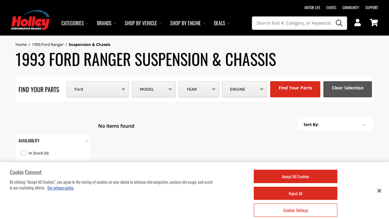 1993 Ford Ranger Suspension & Chassis Parts 93 ford ranger parts