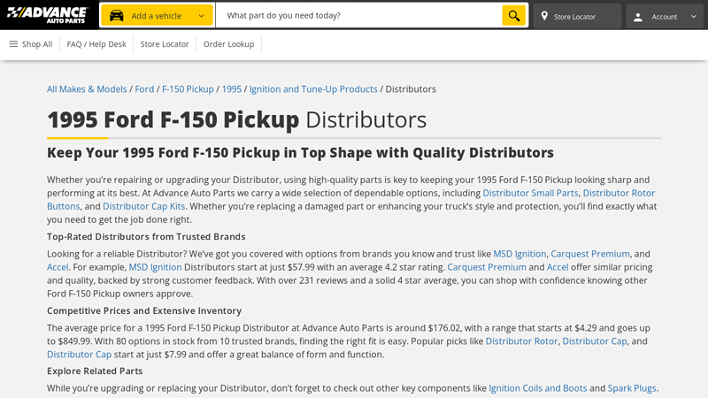 1995 Ford F 95 ford f150 parts